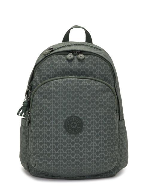 KIPLING DELIA M Plecak znak zielony wytłoczony - Torby damskie