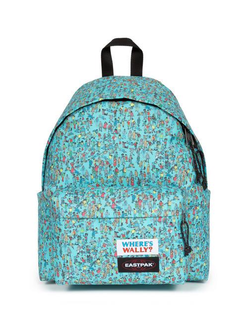 EASTPAK PADDED PAKR Plecak wzór wally niebieski - Plecaki szkolne i rekreacyjne
