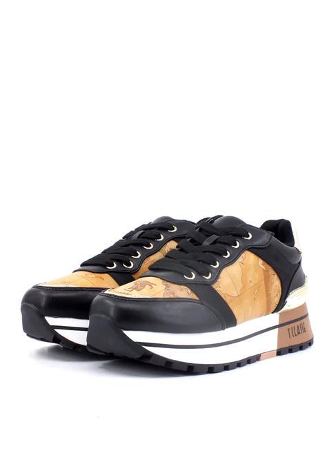 ALVIERO MARTINI PRIMA CLASSE GEO CLASSIC Trampki na platformie Czarny - Buty damskie