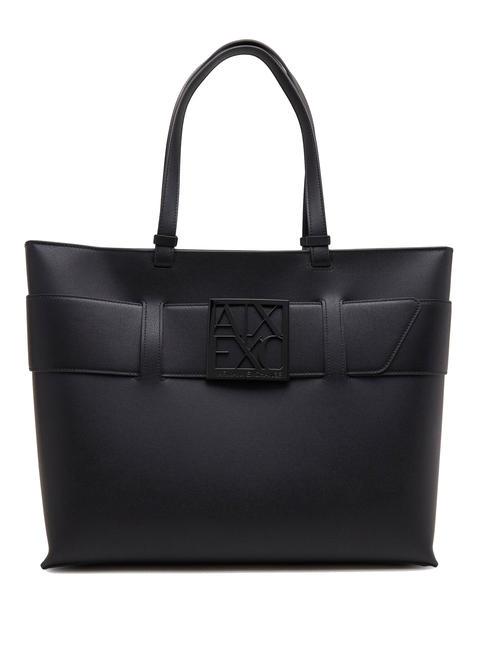 ARMANI EXCHANGE A|X BUCKLE Torba na ramię Czarny - Torby damskie