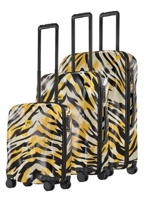 CRASH BAGGAGE ICON PATTERN Zestaw 3 wózków: kabinowy, średni, duży kamuflaż tygrysi - Zestaw wózków