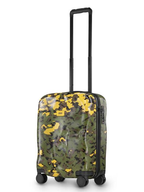 CRASH BAGGAGE ICON PATTERN Wózek na bagaż podręczny kamuflaż zielony - Bagaż podręczny