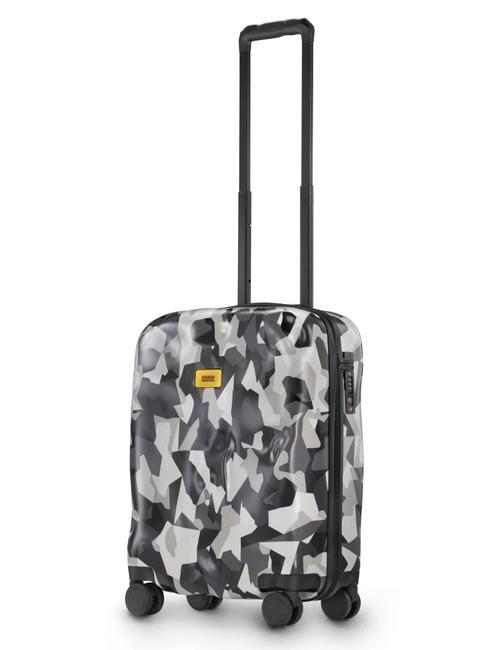 CRASH BAGGAGE ICON PATTERN Wózek na bagaż podręczny kamuflaż szary - Bagaż podręczny
