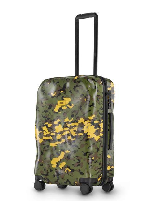 CRASH BAGGAGE ICON PATTERN Wózek średniej wielkości kamuflaż zielony - Wózki twarde