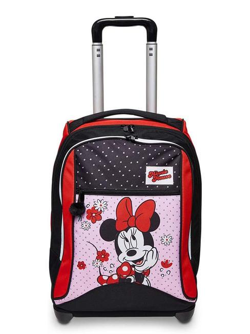 MINNIE MOUSE M IS FOR MOUSE Plecak na kółkach 2-kołowy Czarny - Plecaki z wózkiem