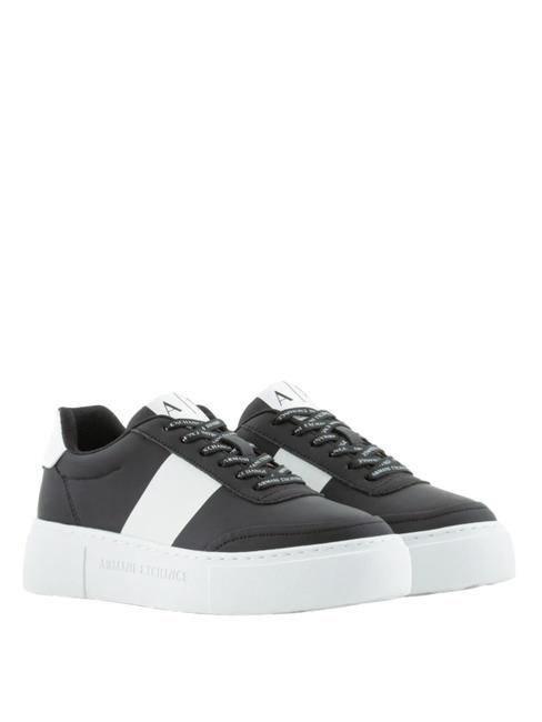 ARMANI EXCHANGE A|X Trampki na platformie czarny+op.biały - Buty damskie