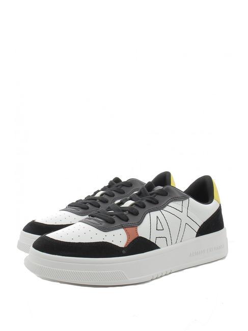 ARMANI EXCHANGE A|X Adidasy czarny+żółty - Buty męskie