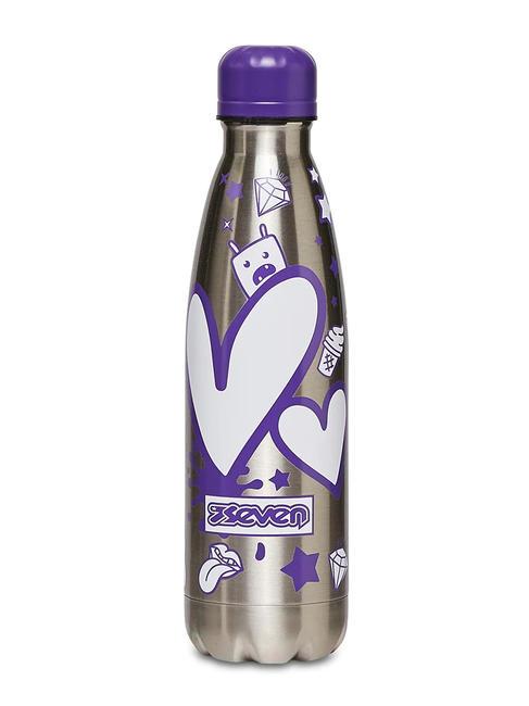 SEVEN CAMBIA COLORE Butelka na wodę 700 ml fioletowy - Butelki termiczne na wodę