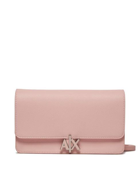 ARMANI EXCHANGE A|X METALLIC Torba na ramię różowy przystanek - Torby damskie