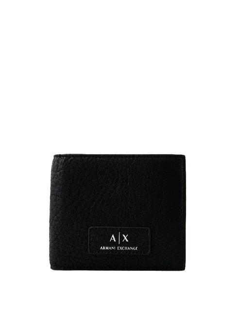 ARMANI EXCHANGE LOGO PATCH Portfel Czarny - Portfele męskie