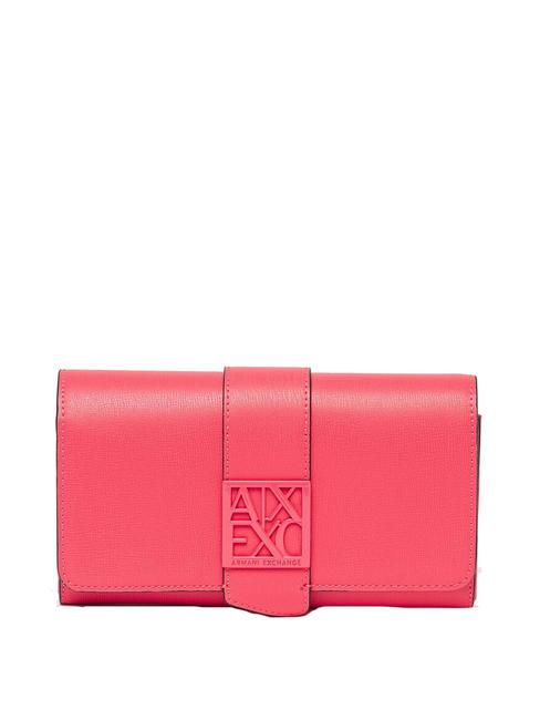 ARMANI EXCHANGE Portafoglio con battente e fascia con fibbia logo  kurtyna - Portfele damskie