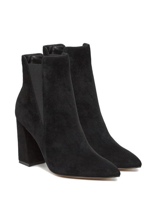 GUESS AVISH Wysokie zamszowe botki CZARNY - Buty damskie