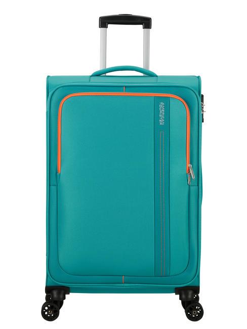 AMERICAN TOURISTER SEA SEEKER Wózek średniej wielkości aqua/zielony - Wózki półsztywne