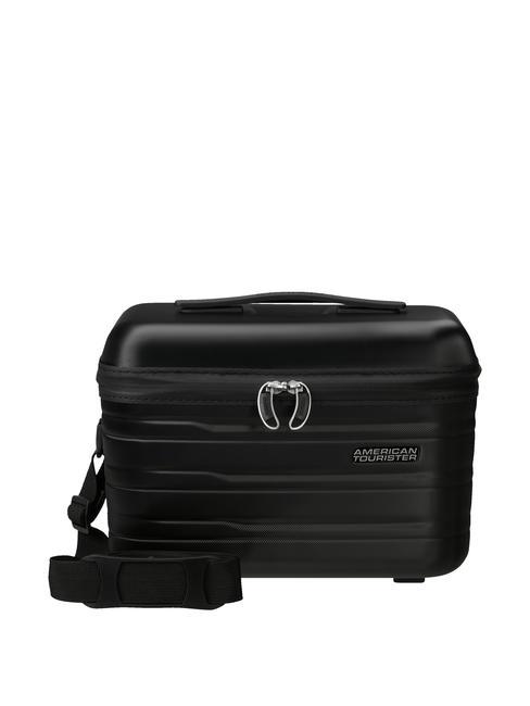 AMERICAN TOURISTER FLASHLINE Twarda kosmetyczka z paskiem na ramię cień czarny - Kosmetyczka