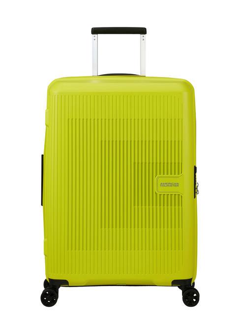 AMERICAN TOURISTER AEROSTEP Wózek rozszerzalny średni jasna limonka - Wózki twarde