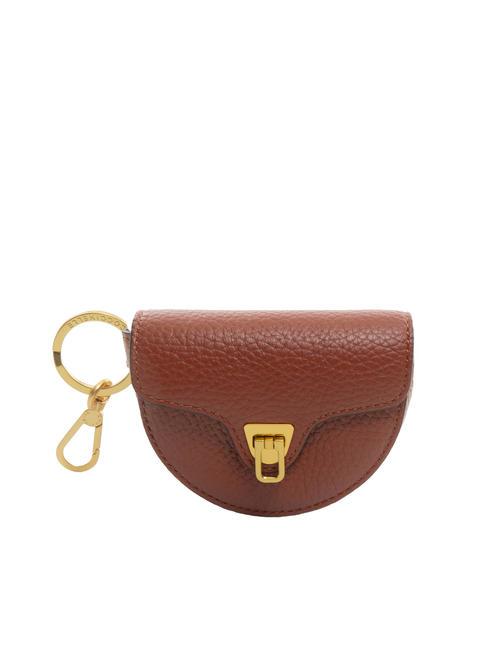 COCCINELLE BEAT SOFT  Etui na klucze skórzane klon - Brelok