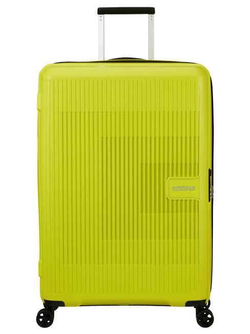 AMERICAN TOURISTER AEROSTEP Duży rozszerzalny wózek jasna limonka - Wózki twarde