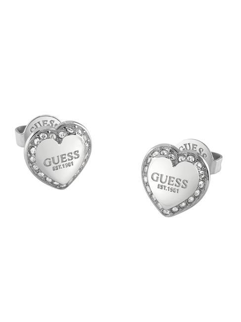 GUESS FINE HEART Kolczyki SREBRNY - Kolczyki