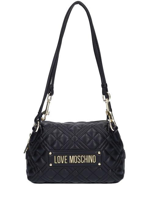 LOVE MOSCHINO QUILTED Mikro torba na ramię Czarny - Torby damskie