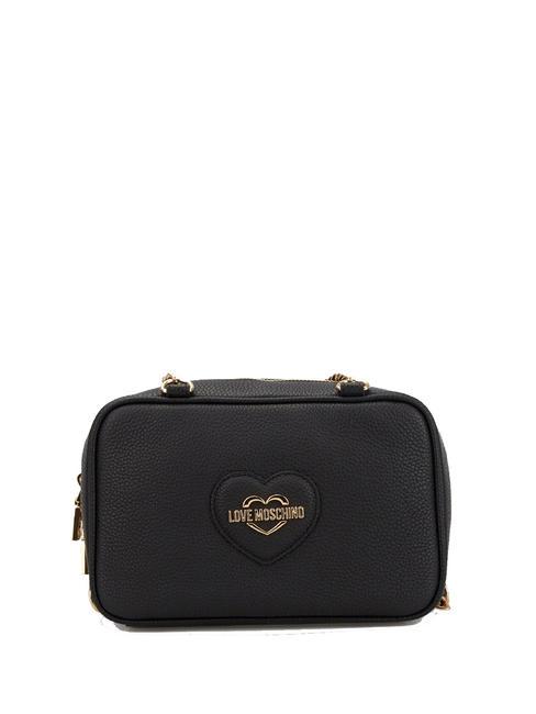 LOVE MOSCHINO HEART LOGO Mała torba na ramię Czarny - Torby damskie