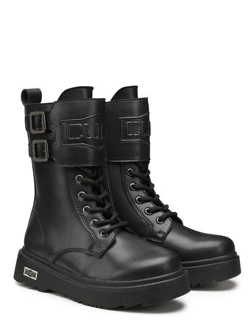 CULT SLASH 0052 KIDS Buty za kostkę typu amfibia z klamrami czarny - Buty dziecięce