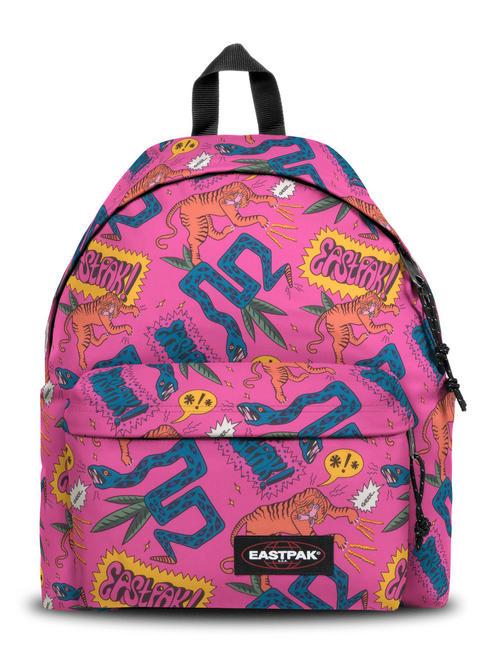 EASTPAK PADDED PAKR Plecak komiks różowy - Plecaki szkolne i rekreacyjne