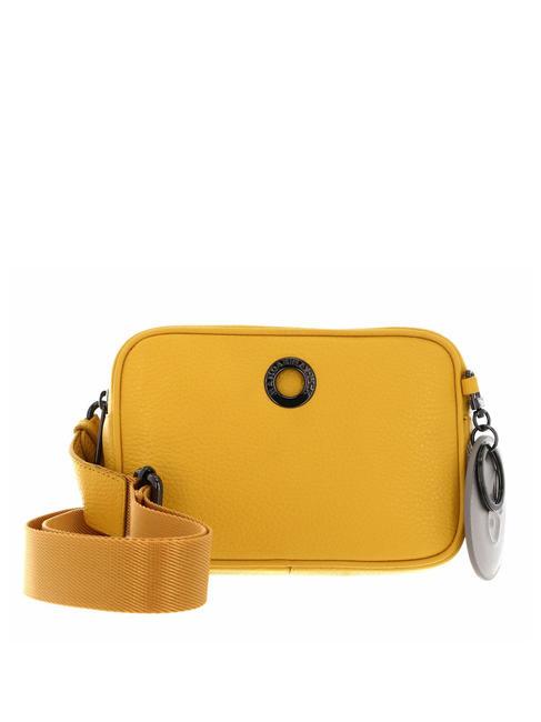 MANDARINA DUCK MELLOW Wielofunkcyjna skórzana mini torba kukurydza - Torby damskie