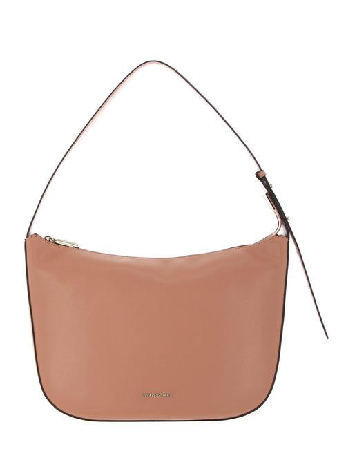MANDARINA DUCK LUNA Skórzana torba na ramię piasek pustyni - Torby damskie