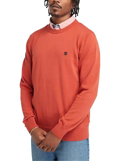 TIMBERLAND WILLIAMS RIVER Sweter z okrągłym dekoltem ostry sos - Bluzy męskie