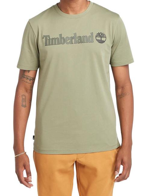 TIMBERLAND KENNEBEC RIVER LINEAR LOGO Koszulka bawełniana pudełko z ziemią - Koszulki męskie