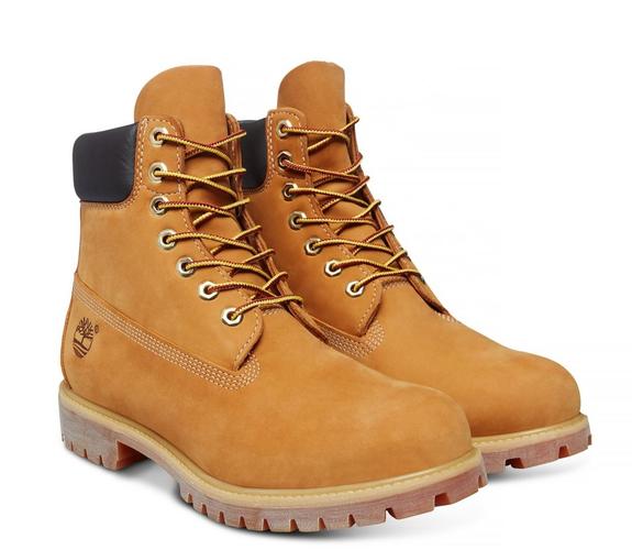 TIMBERLAND 6 INCH PREMIUM Botki z nubuku żółty - Buty męskie