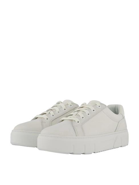 TIMBERLAND LAUREL COURT Skórzane trampki białe pełne ziarno - Buty damskie