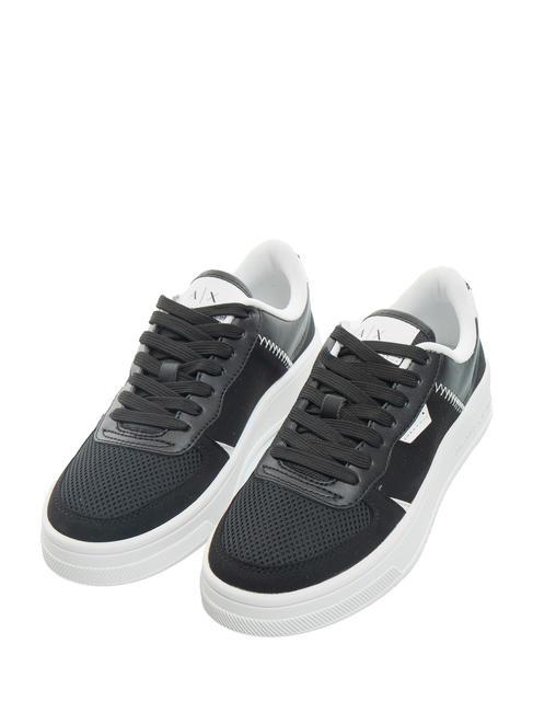 ARMANI EXCHANGE A|X Trampki damskie czarny+op.biały - Buty damskie