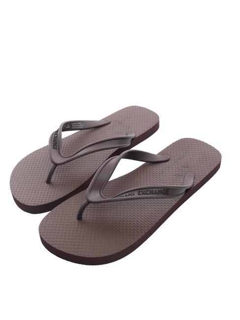 ARMANI EXCHANGE FLIP FLOPS Klapki wino - Buty męskie