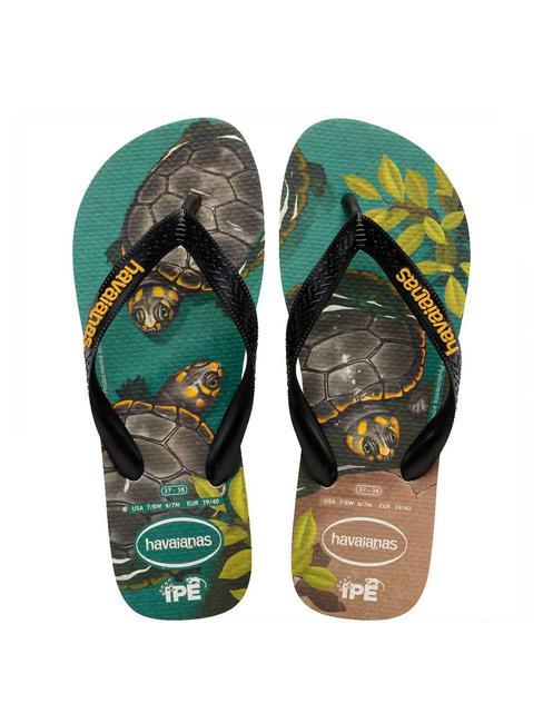 HAVAIANAS IPE Klapki beżowy/czarny/żółty - Buty uniseks