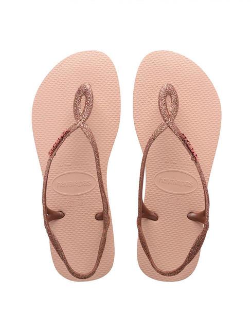 HAVAIANAS LUNA PREMIUM II Klapki balet różowy - Buty damskie