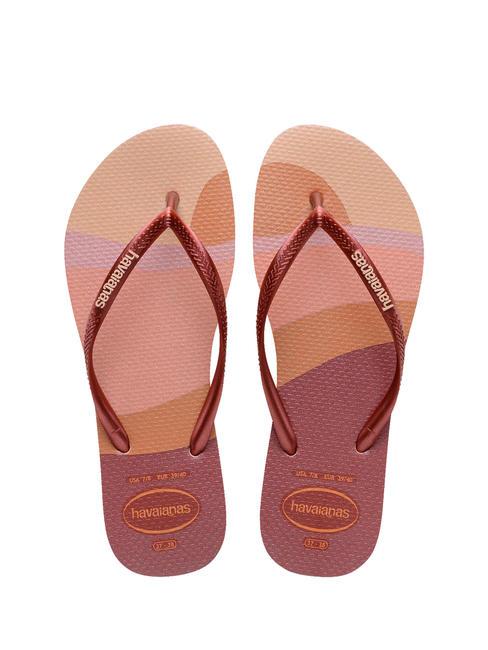 HAVAIANAS PALETTE GLOW Klapki balet różowy - Buty damskie