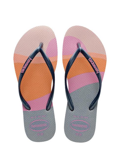 HAVAIANAS PALETTE GLOW Klapki piwonia róża - Buty damskie