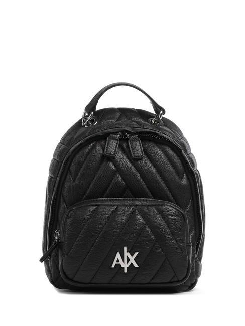 ARMANI EXCHANGE A|X MATELASSE Plecak pikowany Czarny - Torby damskie
