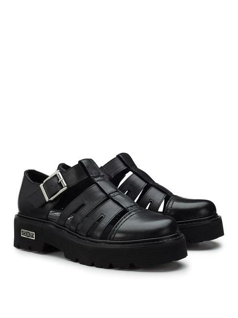 CULT SLASH 4210 Wycinany skórzany but czarny - Buty damskie