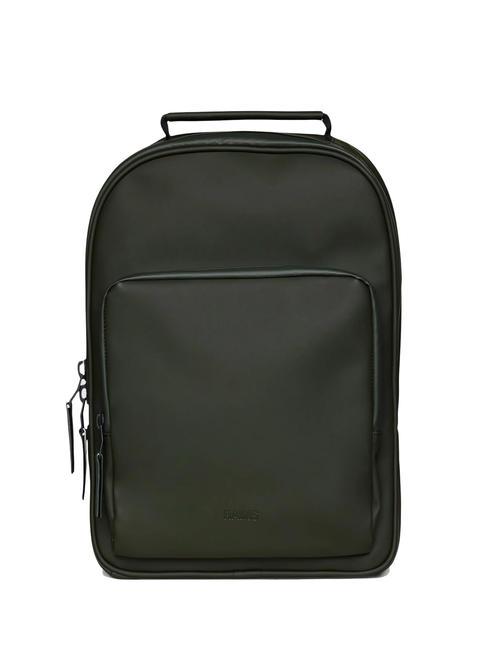RAINS BOOK DAYPACK  Wodoodporny plecak zielony - Plecaki