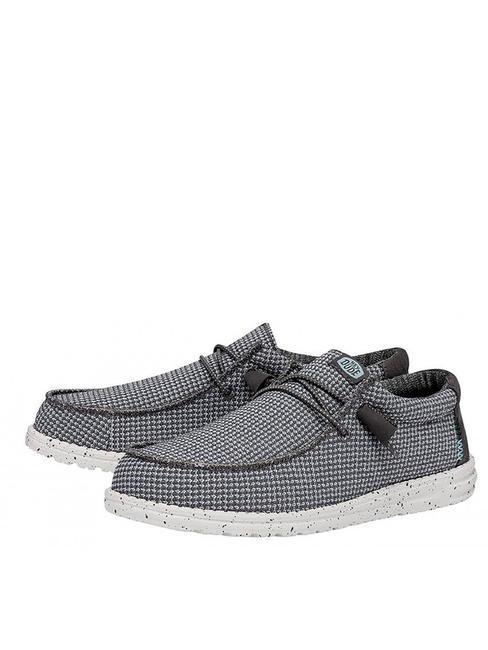HEY DUDE WALLY SPORT MESH Łatwe do założenia mokasyny szary - Buty męskie