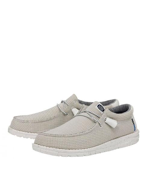 HEY DUDE WALLY SPORT MESH Łatwe do założenia mokasyny biały - Buty męskie