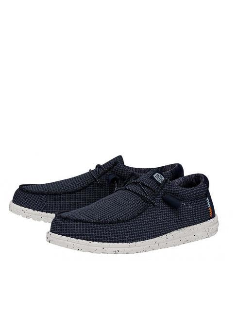 HEY DUDE WALLY SPORT MESH Łatwe do założenia mokasyny marynarka wojenna - Buty męskie