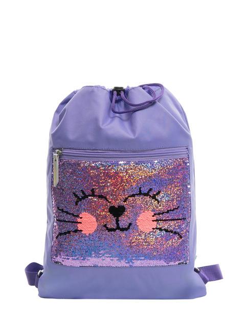 SJGANG GLITTER & PAILLETTES Torba szkolna fioletowy - Plecaki szkolne i rekreacyjne