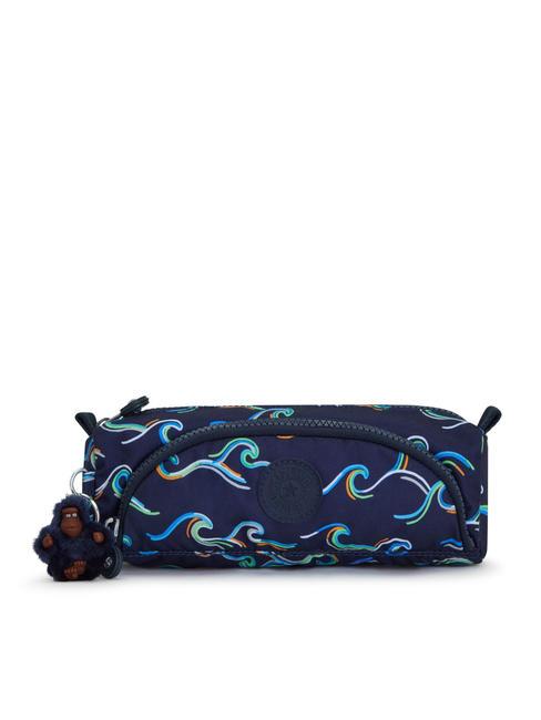 KIPLING CUTE M Piórnik zabawny nadruk oceaniczny - Piórniki i akcesoria