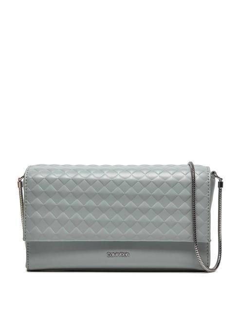CALVIN KLEIN CALVIN MINI QUILT Mała torba na ramię gołąb - Torby damskie