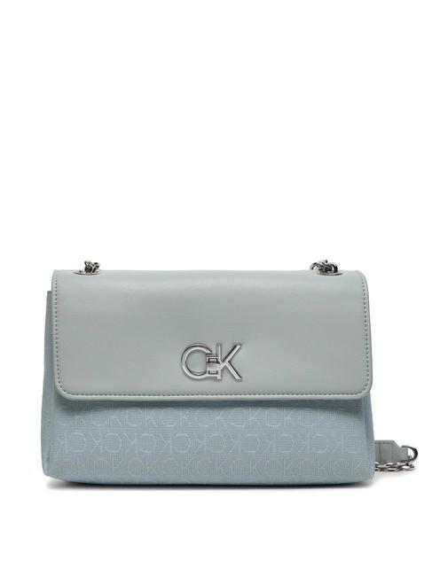 CALVIN KLEIN RE-LOCK Convertible Torba na ramię / torba crossbody gołąb - Torby damskie