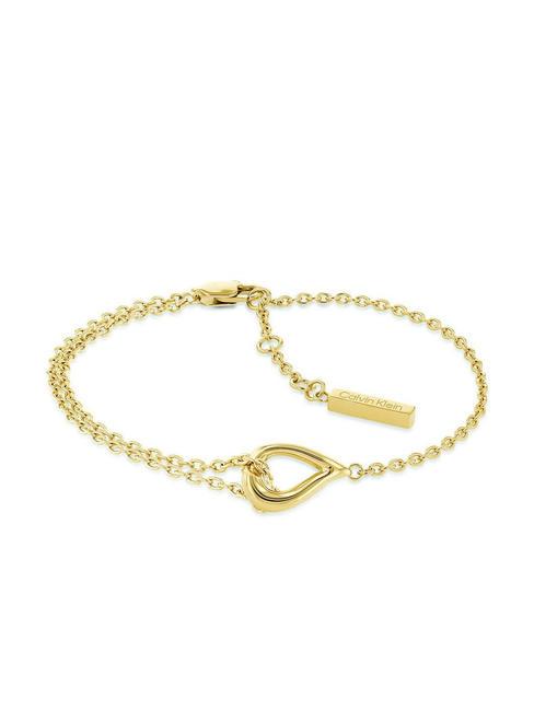 CALVIN KLEIN SCULPTURAL Bransoletka typu drop złoto - Bransoletki damskie