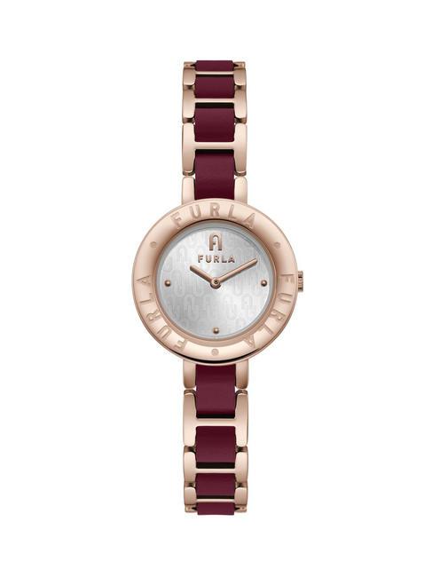 FURLA ESSENTIAL Tylko czas oglądania stalowo-czerwony - Zegary